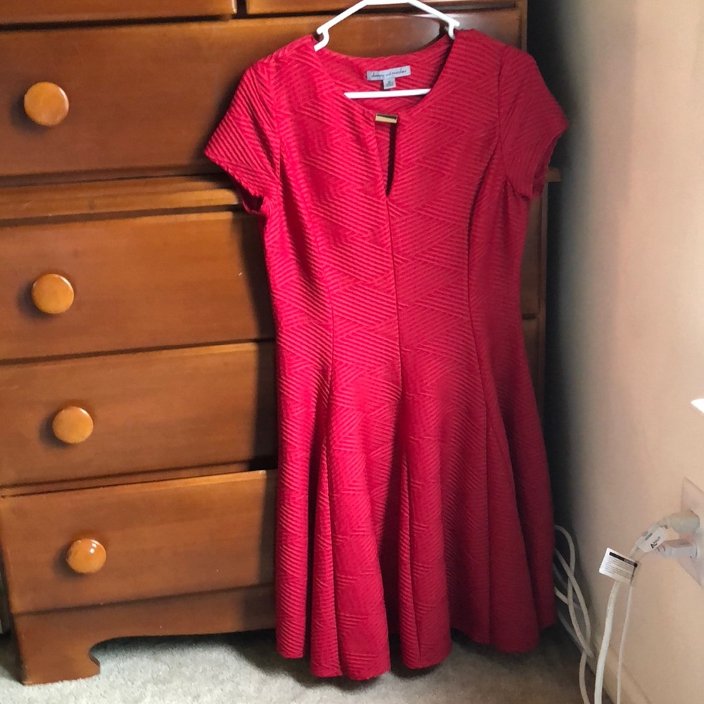 Red cocktail dress
